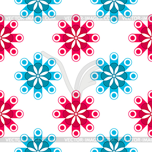 Retro shadowed pattern - vector clipart