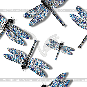 Dragon Fly модель - стоковый клипарт