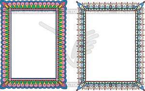 Two colorful frames - vector image