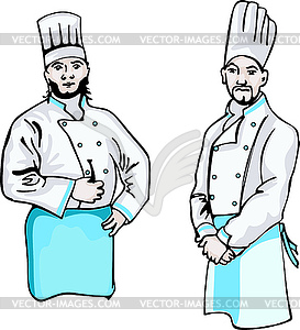 Two cooks - vector clip art