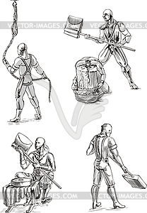 Executioner Sketches - vector image