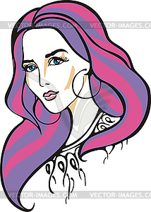 Beautiful woman - vector image