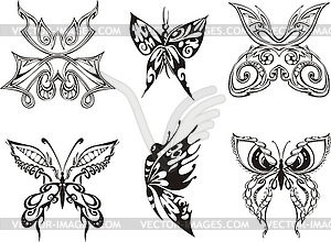 Decorative Butterflies - vector clipart