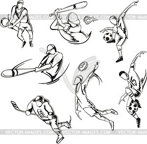 Team sports - vector clipart