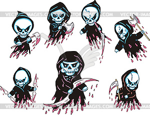 Death Cartoons - vector clipart