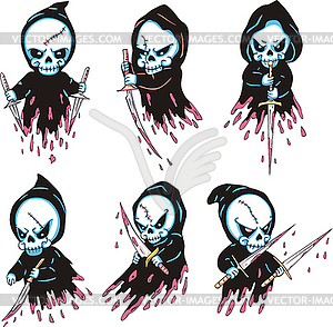 Death with blades - vector clipart