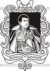 Portrait of Napoleon Bonaparte - vector image