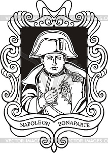 Портрет Наполеона Бонапарта - векторная графика