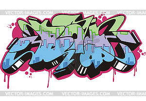 Graffito - boy - vector clipart