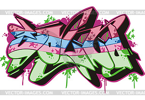 Graffito - sound - vector clipart