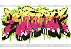 Graffito - sport - vector image