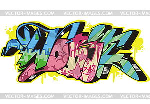 Graffito - work - vector image