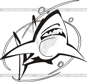 Shark symbol - vector clipart