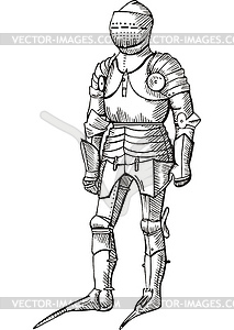 Medieval knight - vector image