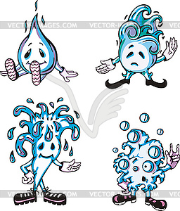 Natural phenomena - water - vector image
