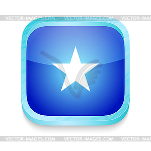 Smart phone button with Somalia flag - vector image