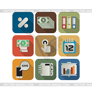 Business icon set  - vector clipart / vector image