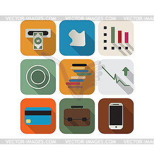 Business icon set - vector clipart