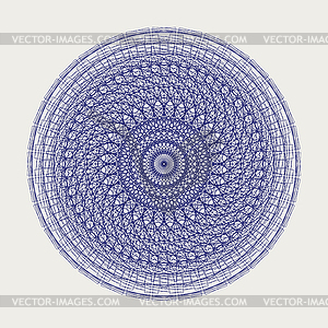 Round lace ornament  - vector clipart