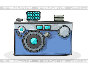 Retro camera - vector clip art