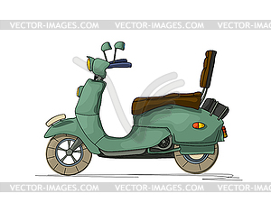Cartoon scooter - vector image