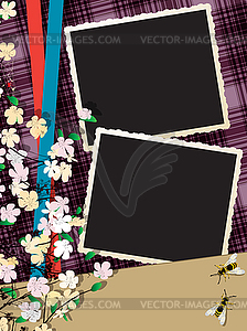 Instant photo collage - vector clipart