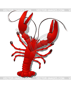 Red Lobster - vector clipart