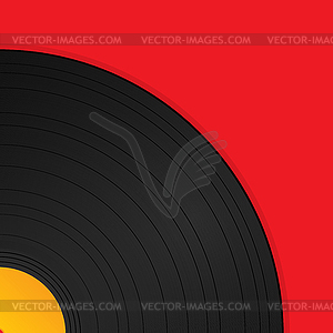 Vinyl record background - vector clipart