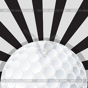 Golf ball icon design - vector clip art