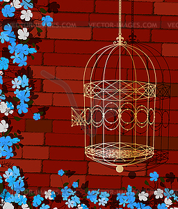 Open cage - vector image