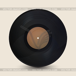 Realistic vintage record - vector clip art