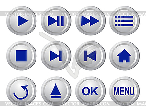 Collection of buttons - vector image