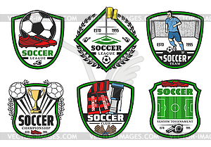 Soccer League Logo Stock Illustrations, Cliparts and Royalty Free Soccer  League Logo Vectors