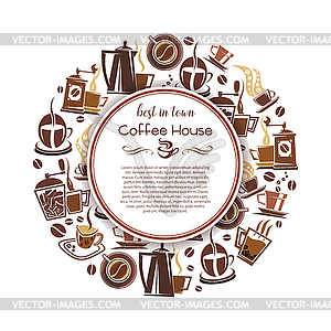 Плакат для горячего кофе для дизайна кафе и магазина - стоковый клипарт
