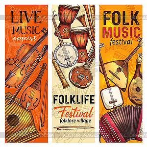 folk music festival posters