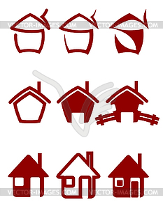 Real estate symbols - vector clipart