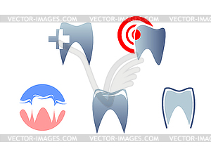 Dental signs - vector clipart