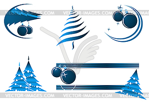 Christmas decorations - vector image