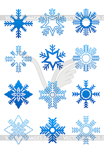 Set of snowflakes - vector clipart