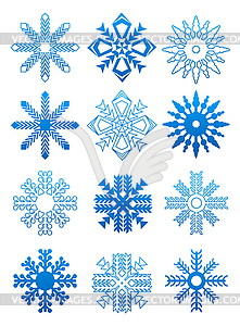 Set of snowflakes - vector clip art
