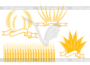 Сельскохозяйственные символы - изображение в векторном формате