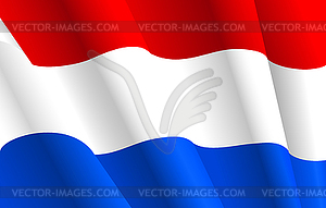 Flag of Netherlands - vector clip art