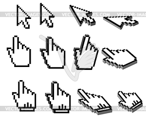 Pixelated graphics - vector clipart
