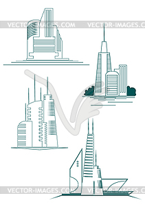 Real estate symbols - royalty-free vector image