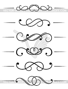 Swirl elements - vector clipart