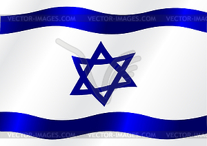 Flag of Israel - vector clipart