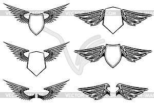 Heraldic wings - vector image