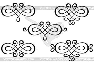 Swirl elements - vector image