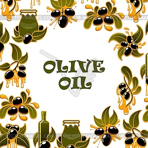 Best quality, healthy olive oil products - vector clipart