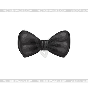 Bowtie male cloth accessory - white & black vector clipart